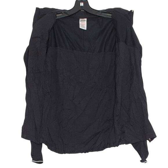 Gymshark Womens Jacket Speed Windbreaker Vented Packable Hood Black Size XS FK - Picture 2 of 7